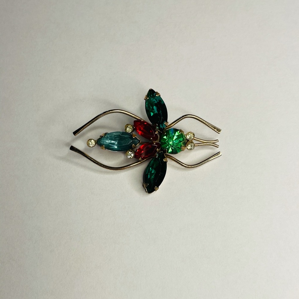 Vintage Coro Sterling Large Insect Brooch